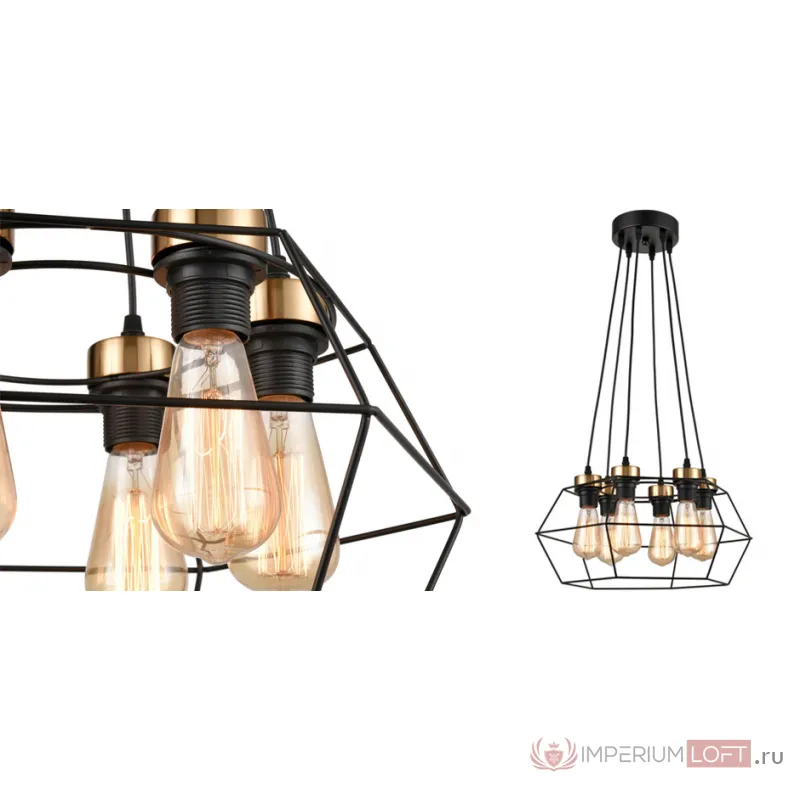 Люстра Loft Wire Cage Black lamp 6 от ImperiumLoft