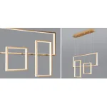 Подвесная люстра Rectangle Geometry Chandelier Gold 3 Подвесная люстра Rectangle Geometry Chandelier Gold 3