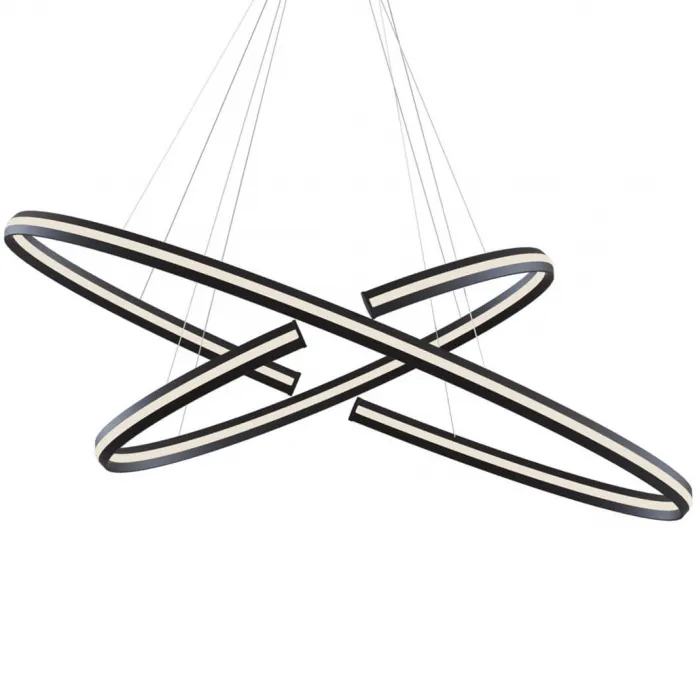 Люстра Half Ring Black & White Pendant M от ImperiumLoft
