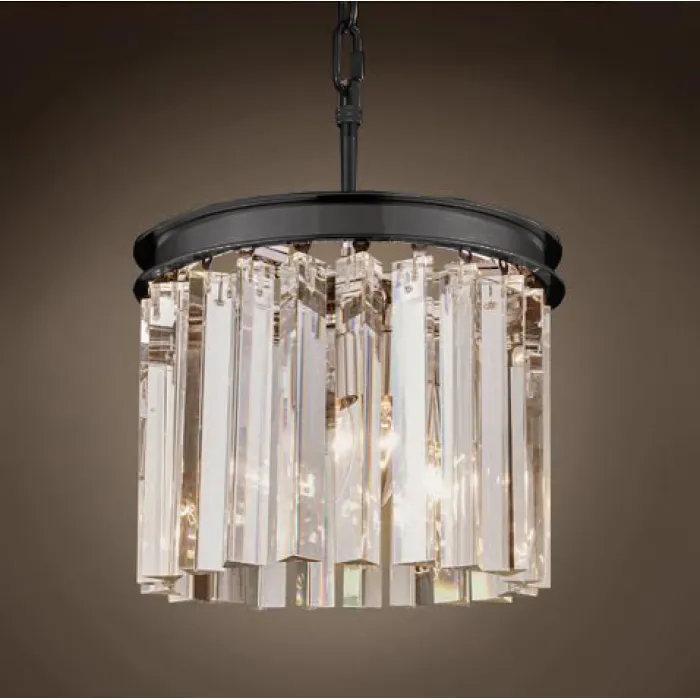 Люстра RH 1920S ODEON CLEAR GLASS 3 Light Round Chandelier 30 от ImperiumLoft