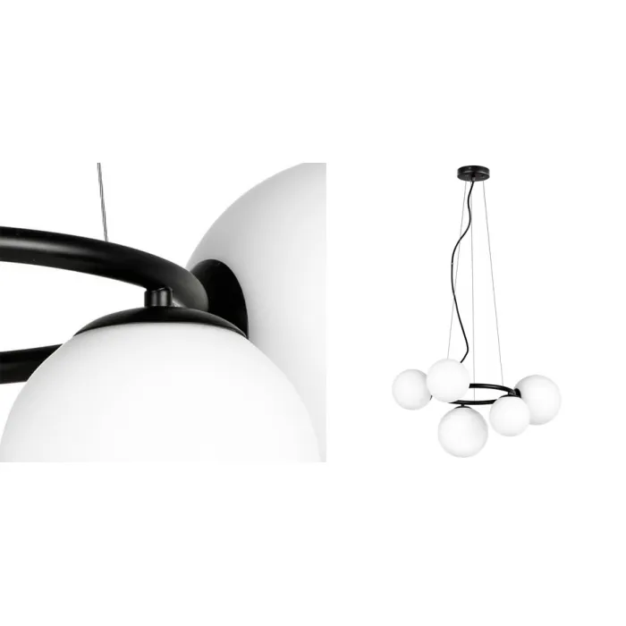 Люстра Bubbles on Ring Chandelier Black от ImperiumLoft