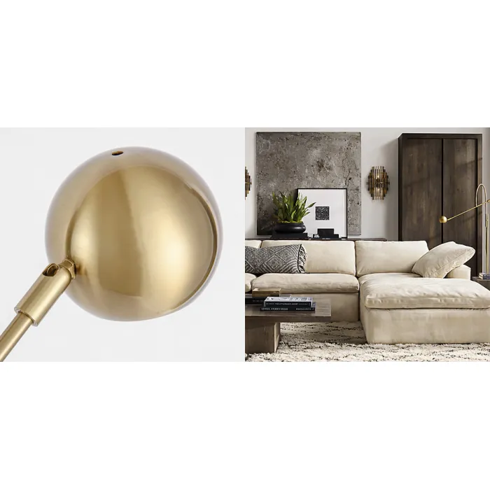 Торшер Restoration Hardware ORBITER II Task Floor Brass от ImperiumLoft