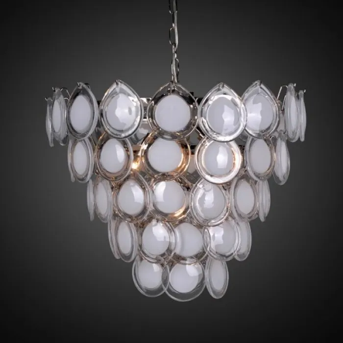 Люстра Vistosi glass disc chandelier от ImperiumLoft