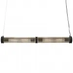 Подвесной светильник Glass TUBE Pendant Double Black от ImperiumLoft