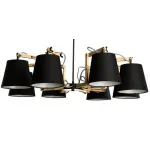 Люстра Woodland Pendant 8 Black от ImperiumLoft