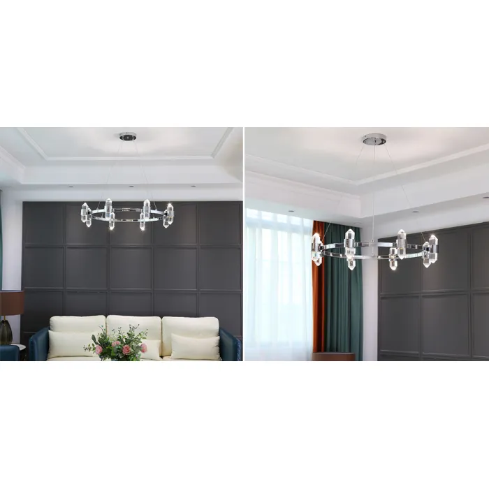 Люстра Crystal Ring Chandelier Chromium от ImperiumLoft
