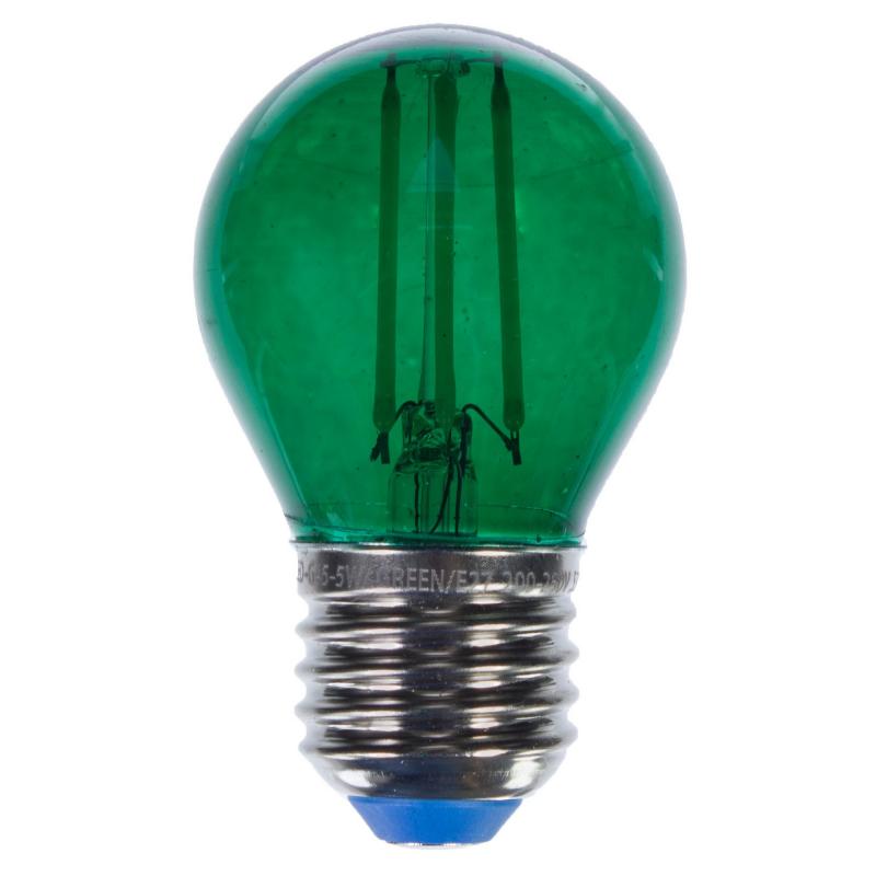 Зеленая прозрачная лампочка LED E27 5W от ImperiumLoft