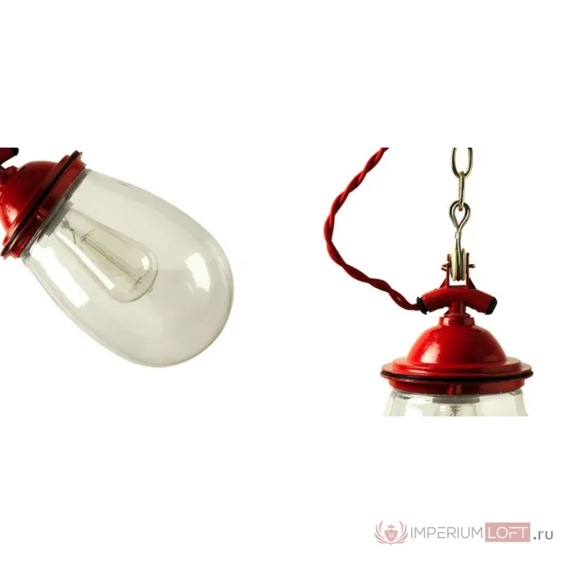 Подвесной светильник Glass Drop Retro Color Light от ImperiumLoft