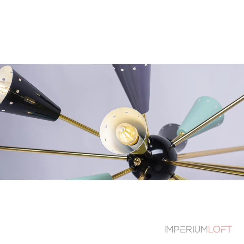 Люстра на штанге Sputnik Chandelier Multi Color Люстра на штанге Sputnik Chandelier Multi Color