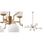 Люстра на штанге Tiepolo Ball Chandelier Gold 12
