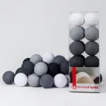 Гирлянда хлопковые фонарики Сotton Ball Antra от ImperiumLoft