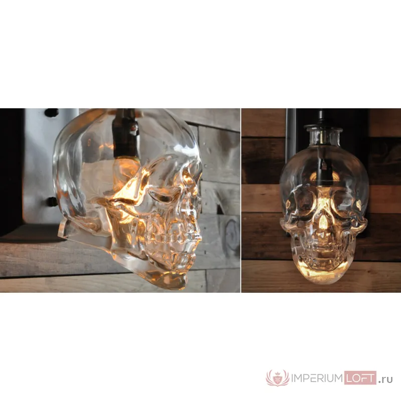 Бра Череп Glass Skull от ImperiumLoft