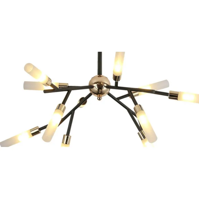 Люстра на штанге White Tube Valley Arredoluce Chandelier 12