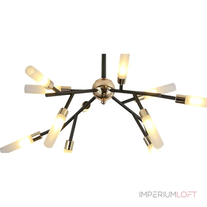 Люстра на штанге White Tube Valley Arredoluce Chandelier 12 Люстра на штанге White Tube Valley Arredoluce Chandelier 12