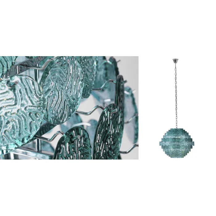 Люстра зеленое стекло Lighting Braithwell Chandelier от ImperiumLoft