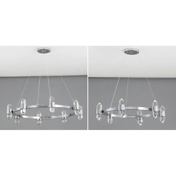 Люстра Crystal Ring Chandelier Chromium от ImperiumLoft