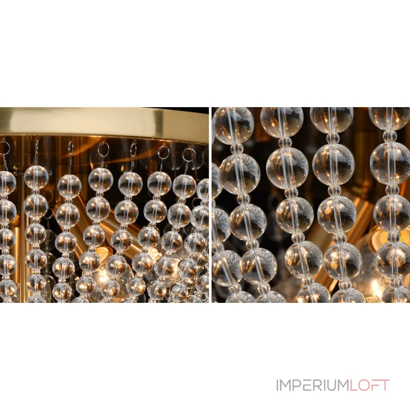 Потолочная люстра Virginia Clear Beads ceiling Gold L Потолочная люстра Virginia Clear Beads ceiling Gold L