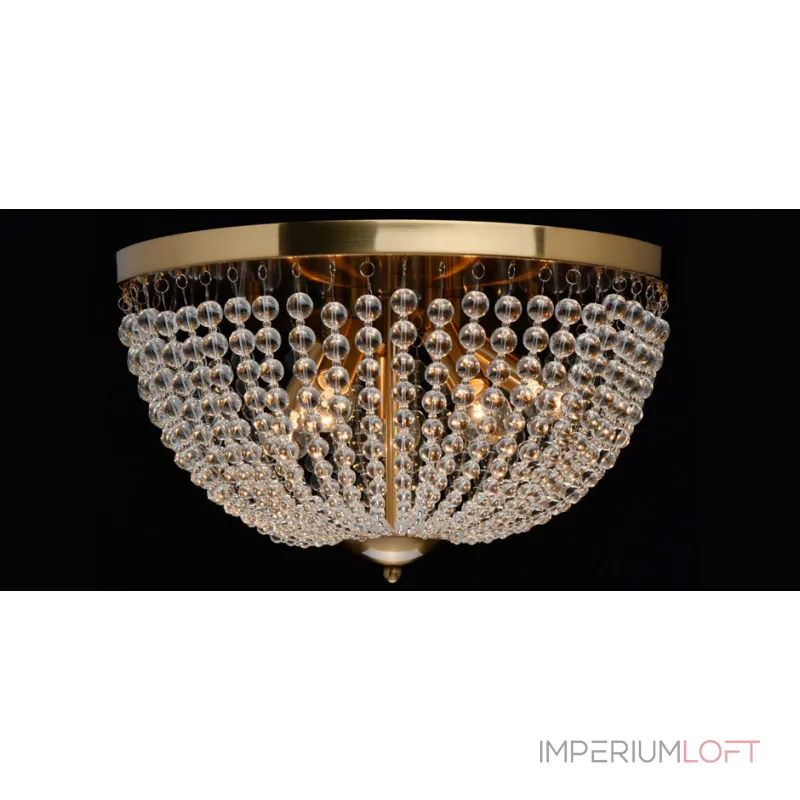 Потолочная люстра Virginia Clear Beads ceiling Gold L Потолочная люстра Virginia Clear Beads ceiling Gold L