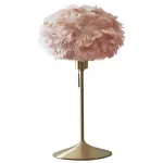 Настольная лампа из перьев Plumage Pink от ImperiumLoft