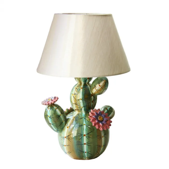 Настольная лампа Flowering Cactus lamp от ImperiumLoft