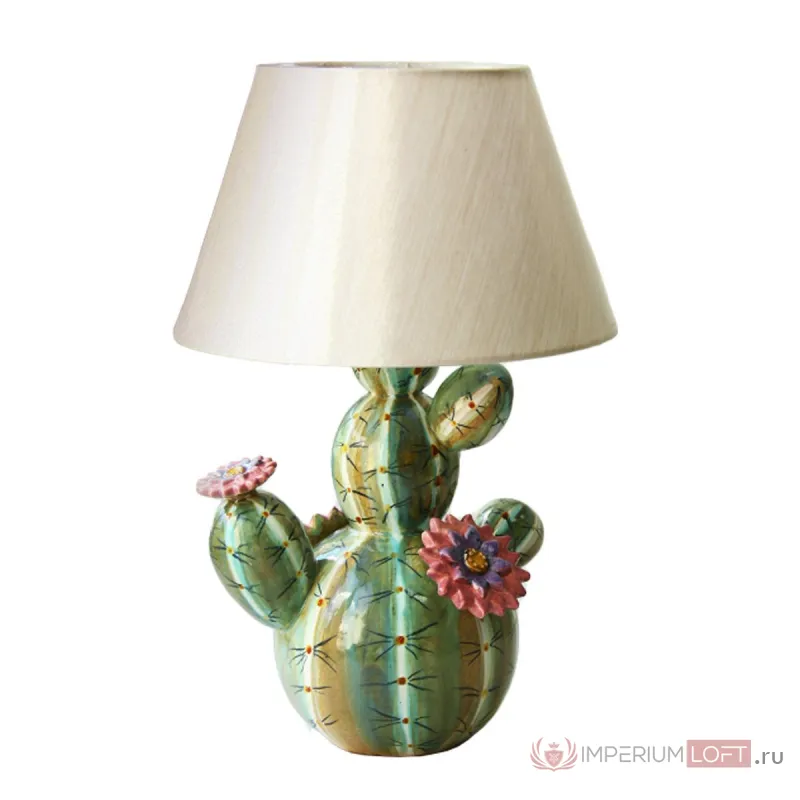 Настольная лампа Flowering Cactus lamp от ImperiumLoft