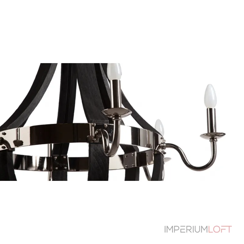 Подвесная люстра RH Wine Barrel chandelier Polished nickel