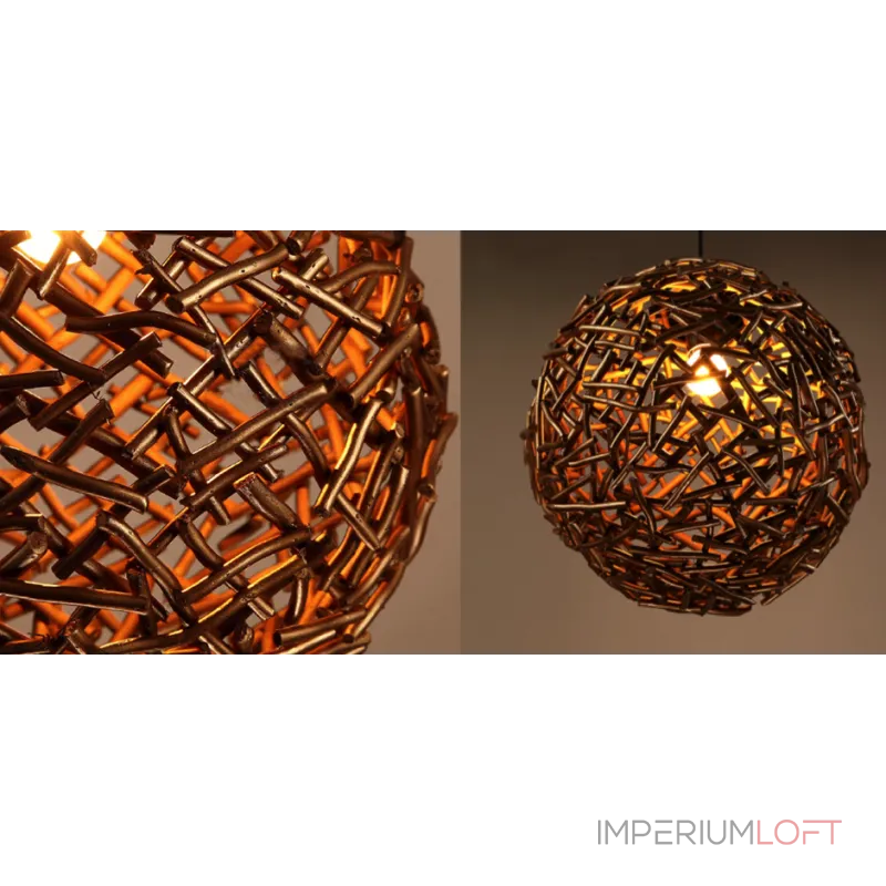 Подвесной светильник Old Wicker Pendant Sphere