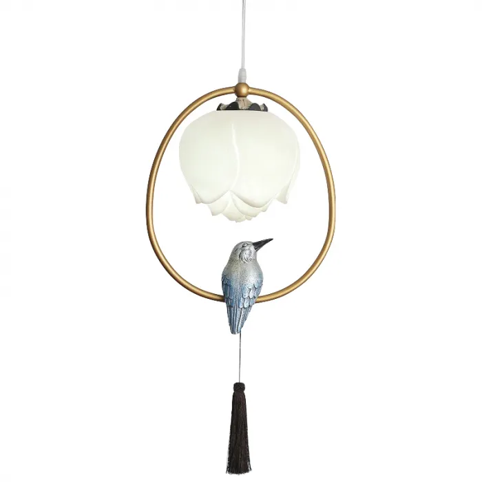 Подвесной светильник Blue Bird with Tassel от ImperiumLoft