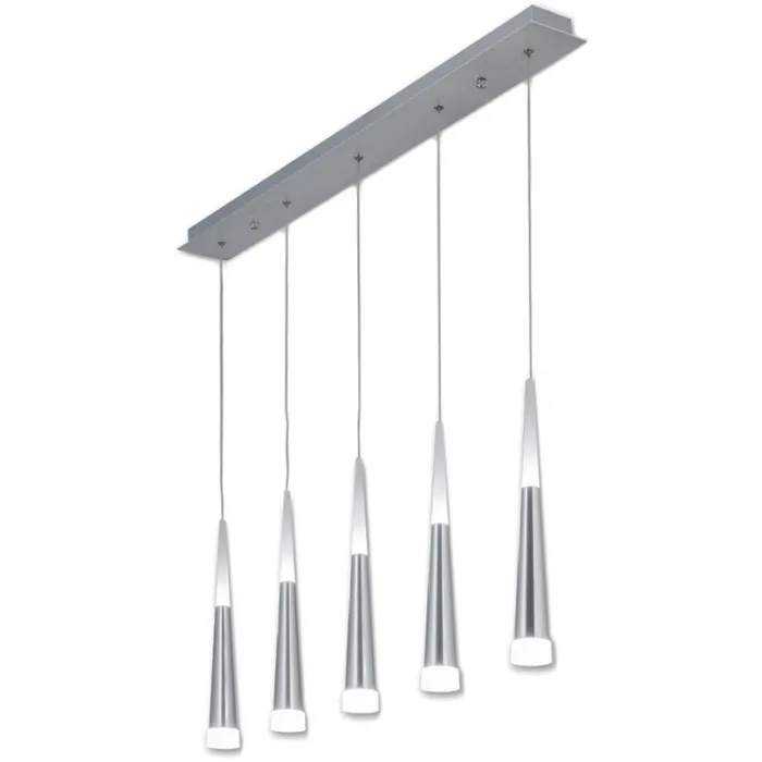 Люстра Vibia Slim Jordi Vilardell Silver 5 подвесов от ImperiumLoft