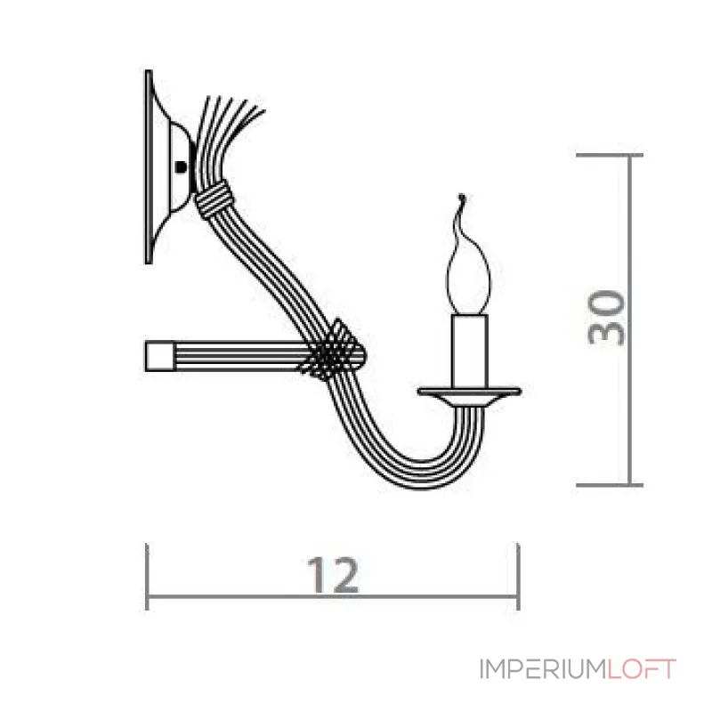 Бра Loft Rope Candle Bra от ImperiumLoft