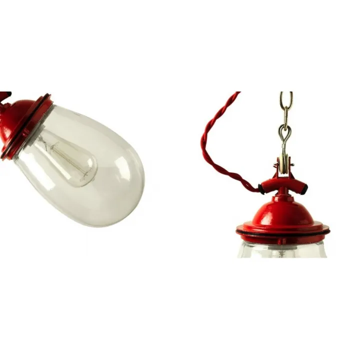 Подвесной светильник Glass Drop Retro Color Light от ImperiumLoft