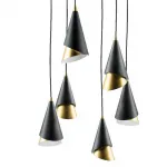 Люстра Lucio Black and Gold 6 от ImperiumLoft
