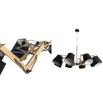 Люстра Woodland Pendant 8 Black от ImperiumLoft