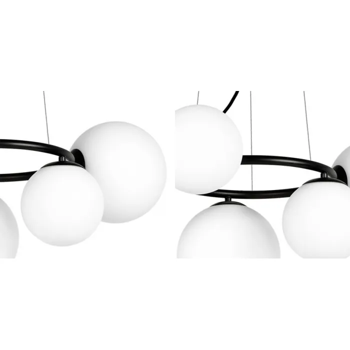 Люстра Bubbles on Ring Chandelier Black от ImperiumLoft