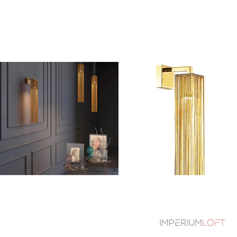 Бра Atlantis Chain Gold One Sconces