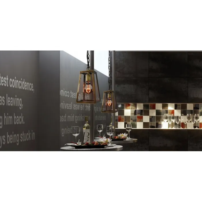 Подвесной светильник Loft Industrial Ortogonal pendant Brass от ImperiumLoft