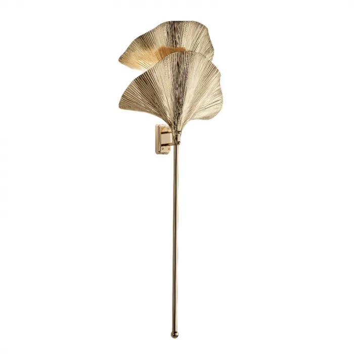 Бра золотые листья пальмы Wall Lamp two palm leaves от ImperiumLoft