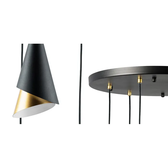 Люстра Lucio Black and Gold 6 от ImperiumLoft