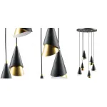 Люстра Lucio Black and Gold 6 от ImperiumLoft