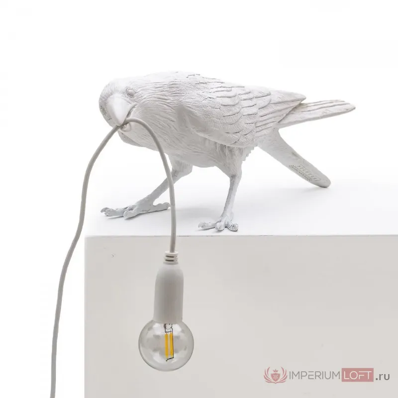 Настольная лампа Seletti Bird Lamp White Playing от ImperiumLoft