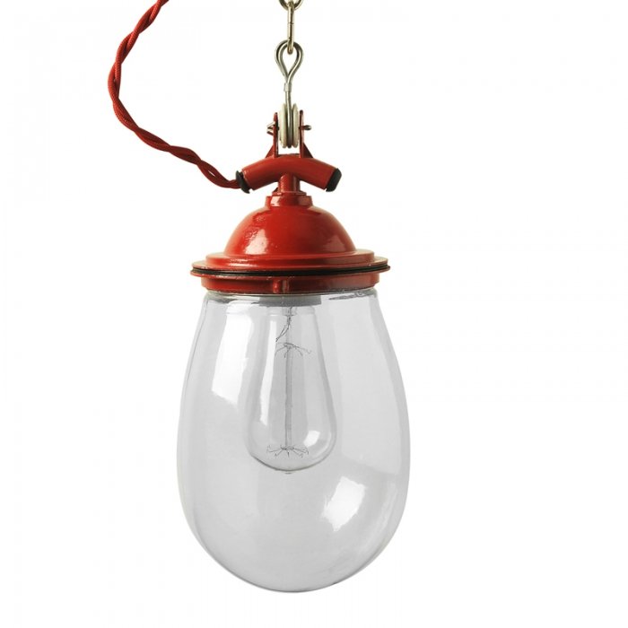 Подвесной светильник Glass Drop Retro Color Light от ImperiumLoft