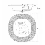 Потолочный светильник Utopia Round Sconce Black designed