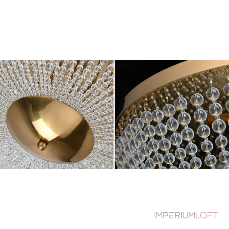 Потолочная люстра Virginia Clear Beads ceiling Gold L Потолочная люстра Virginia Clear Beads ceiling Gold L