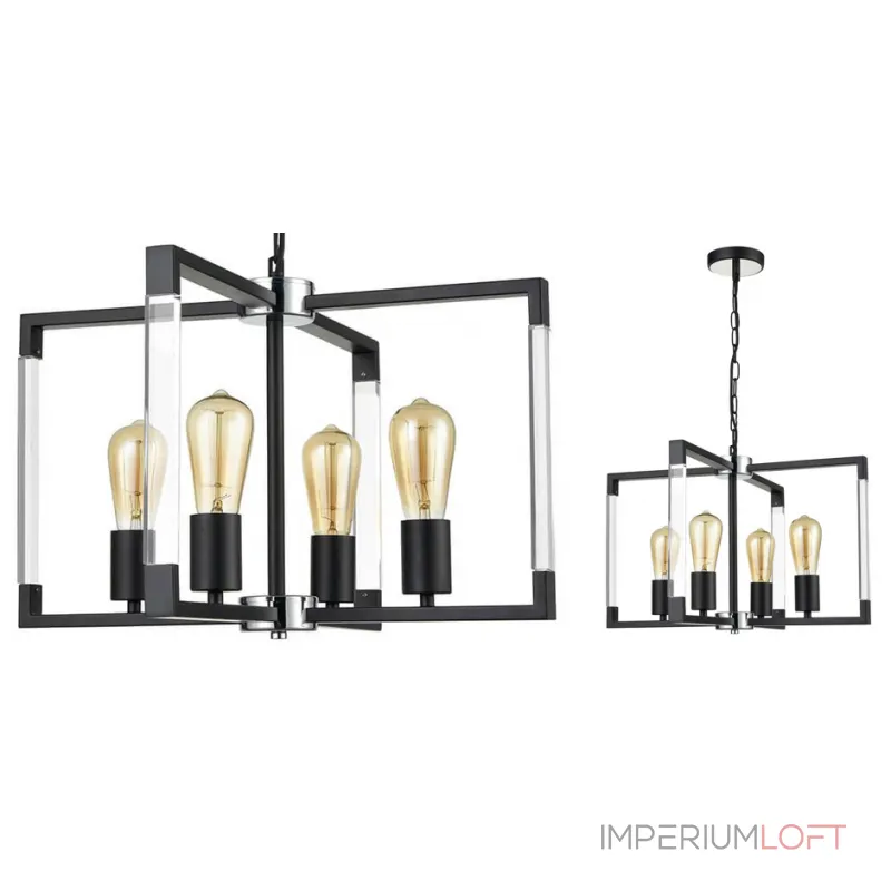 Подвесной светильник Transparent Strips Quartet от ImperiumLoft Подвесной светильник Transparent Strips Quartet от ImperiumLoft