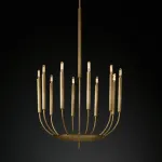 Люстра RH Quenouilles Round Chandelier brass от ImperiumLoft
