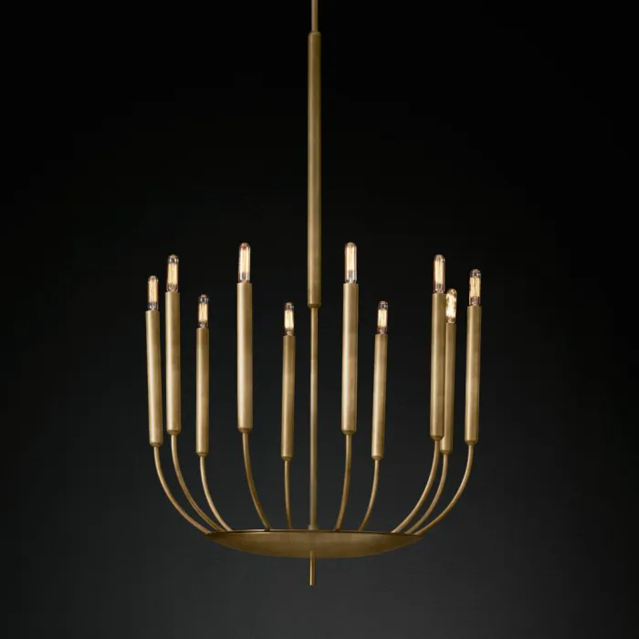 Люстра RH Quenouilles Round Chandelier brass от ImperiumLoft
