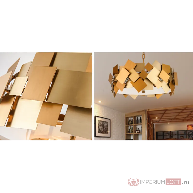 Люстра Gold Plate Chandelier 4 от ImperiumLoft