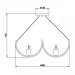Люстра Supro Chandelier от ImperiumLoft