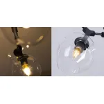 Люстра Сrumpled Glass Bubble Chandelier Black 3 плафона   от ImperiumLoft