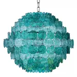 Люстра зеленое стекло Lighting Braithwell Chandelier от ImperiumLoft